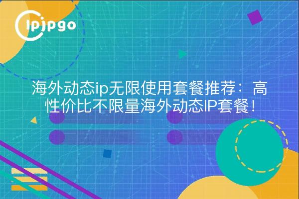 海外动态ip无限使用套餐推荐:高性价比不限量海外动态IP套餐!