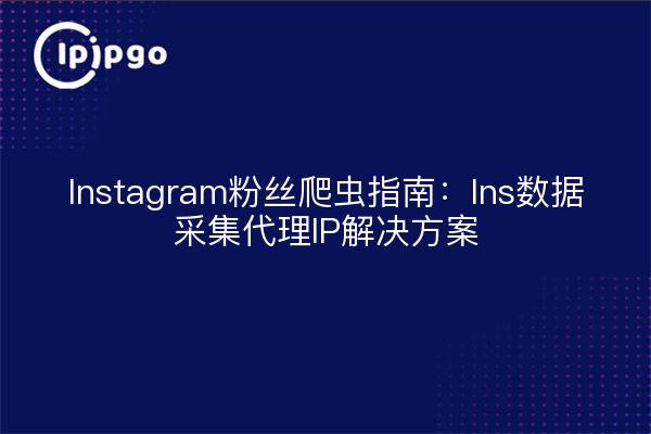 Instagram粉丝爬虫指南：Ins数据采集代理IP解决方案