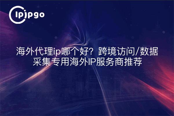 海外代理ip哪个好?跨境访问/数据采集专用海外IP服务商推荐