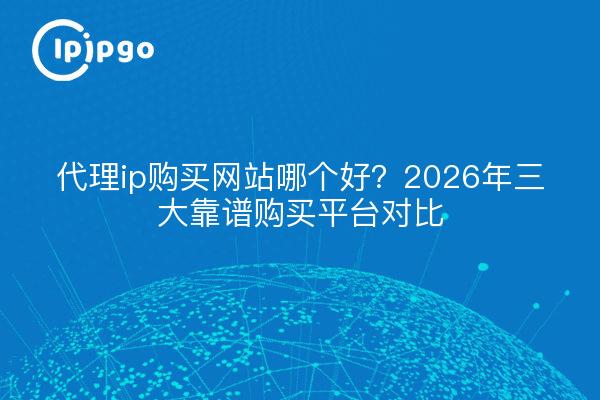 代理ip购买网站哪个好?2026年三大靠谱购买平台对比