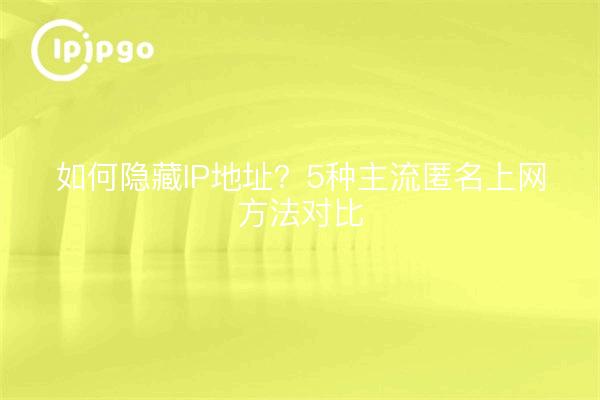 如何隐藏IP地址？5种主流匿名上网方法对比