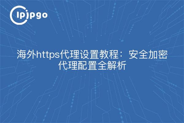 海外https代理设置教程：安全加密代理配置全解析