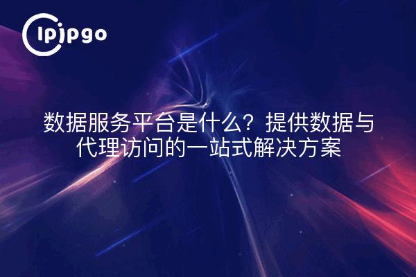 数据服务平台是什么？提供数据与代理访问的一站式解决方案