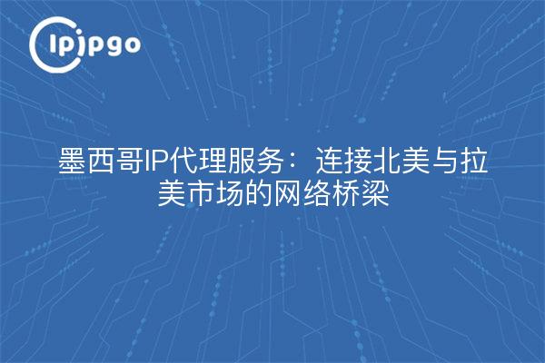 墨西哥IP代理服务：连接北美与拉美市场的网络桥梁