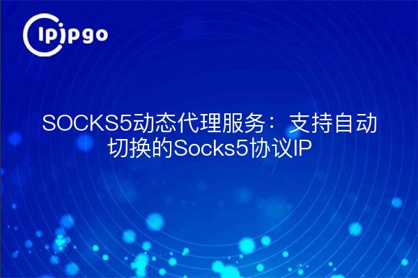 SOCKS5动态代理服务：支持自动切换的Socks5协议IP