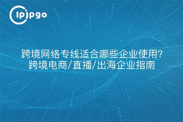 跨境网络专线适合哪些企业使用?跨境电商/直播/出海企业指南