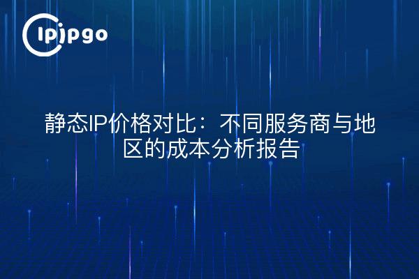 静态IP价格对比：不同服务商与地区的成本分析报告