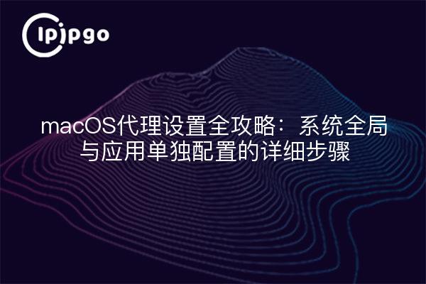 macOS代理设置全攻略：系统全局与应用单独配置的详细步骤