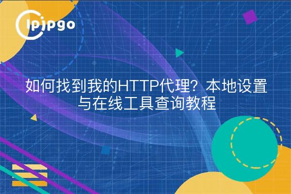 如何找到我的HTTP代理？本地设置与在线工具查询教程