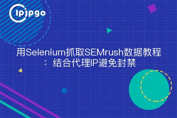 用Selenium抓取SEMrush数据教程：结合代理IP避免封禁