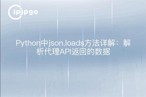 Python中json.loads方法详解:解析代理API返回的数据
