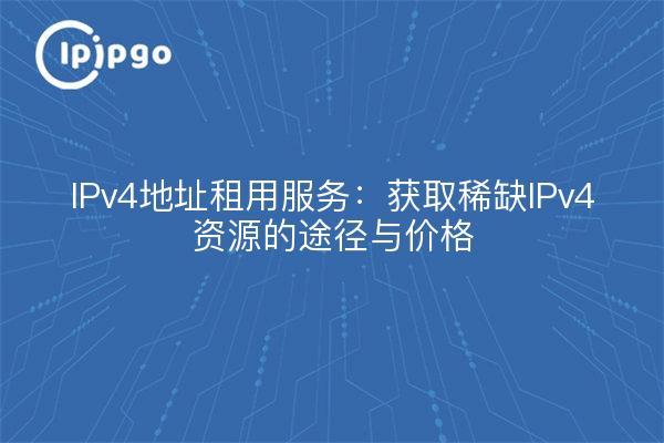 IPv4地址租用服务：获取稀缺IPv4资源的途径与价格