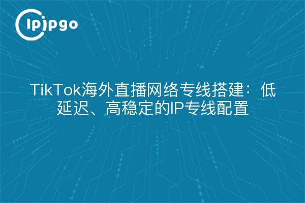 TikTok海外直播网络专线搭建：低延迟、高稳定的IP专线配置