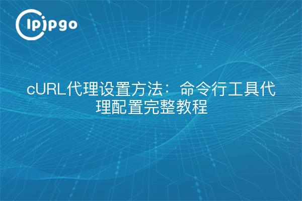 cURL代理设置方法：命令行工具代理配置完整教程