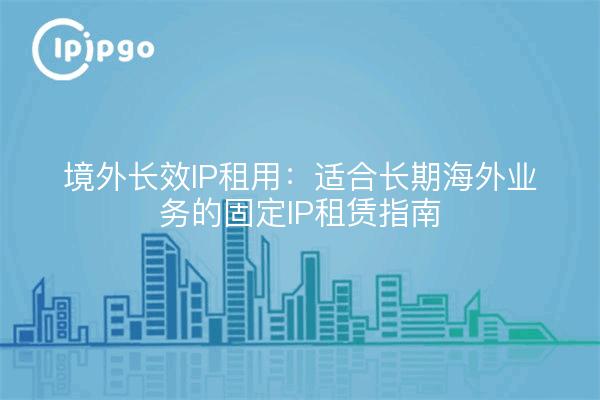 境外长效IP租用:适合长期海外业务的固定IP租赁指南