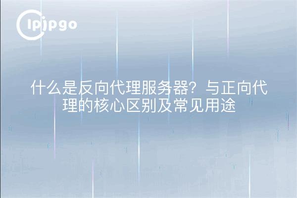 什么是反向代理服务器？与正向代理的核心区别及常见用途