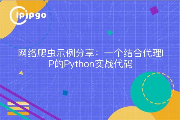网络爬虫示例分享：一个结合代理IP的Python实战代码