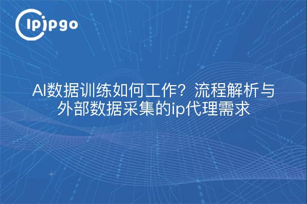 AI数据训练如何工作？流程解析与外部数据采集的ip代理需求