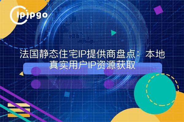 法国静态住宅IP提供商盘点：本地真实用户IP资源获取
