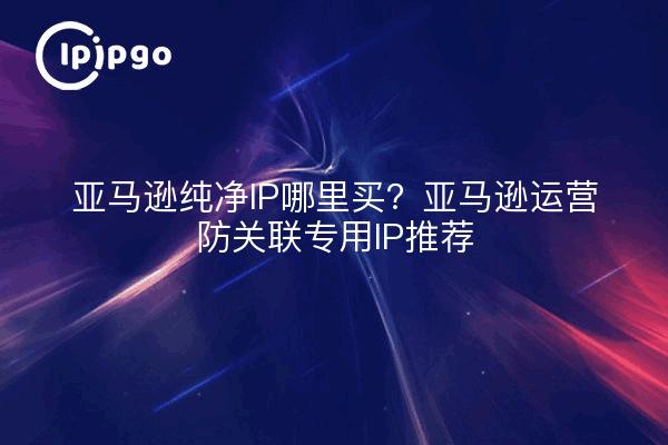亚马逊纯净IP哪里买？亚马逊运营防关联专用IP推荐
