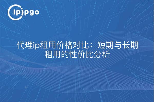 代理ip租用价格对比：短期与长期租用的性价比分析