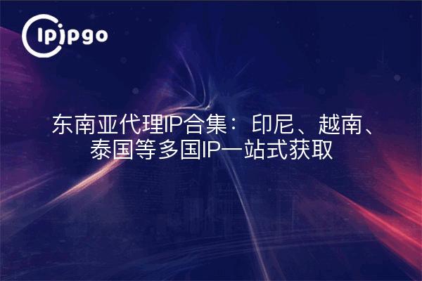东南亚代理IP合集：印尼、越南、泰国等多国IP一站式获取