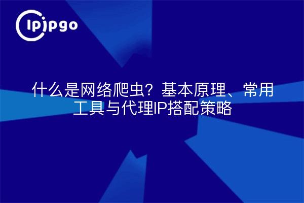 什么是网络爬虫？基本原理、常用工具与代理IP搭配策略