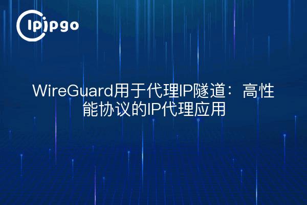 WireGuard用于代理IP隧道：高性能协议的IP代理应用