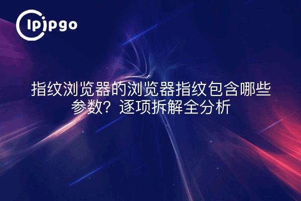 指纹浏览器的浏览器指纹包含哪些参数？逐项拆解全分析