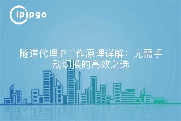 隧道代理IP工作原理详解：无需手动切换的高效之选