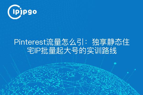 Pinterest流量怎么引：独享静态住宅IP批量起大号的实训路线