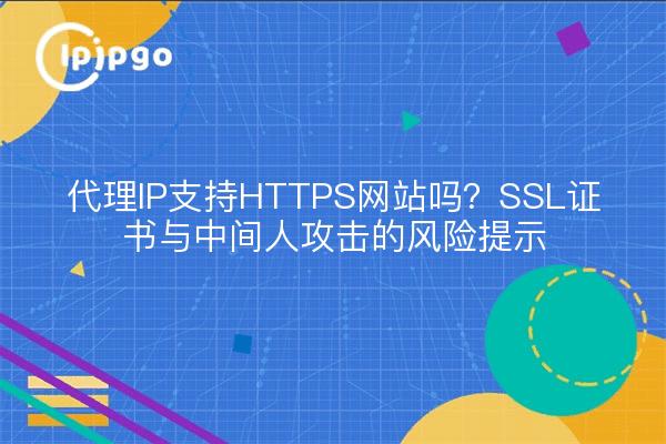 代理IP支持HTTPS网站吗？SSL证书与中间人攻击的风险提示