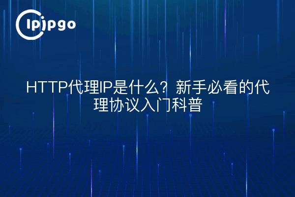 HTTP代理IP是什么？新手必看的代理协议入门科普