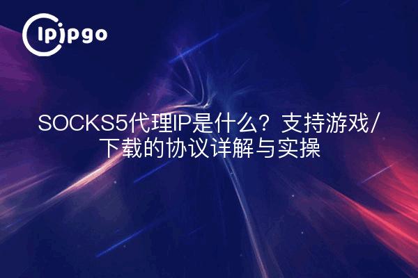 SOCKS5代理IP是什么？支持游戏/下载的协议详解与实操