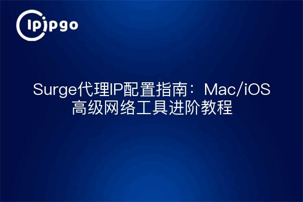 Surge代理IP配置指南:Mac/iOS高级网络工具进阶教程