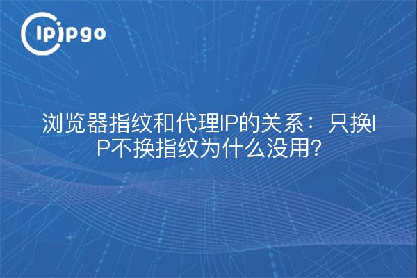 浏览器指纹和代理IP的关系：只换IP不换指纹为什么没用？