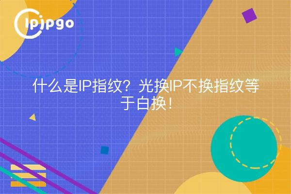 什么是IP指纹？光换IP不换指纹等于白换！