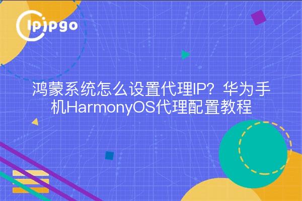 鸿蒙系统怎么设置代理IP?华为手机HarmonyOS代理配置教程