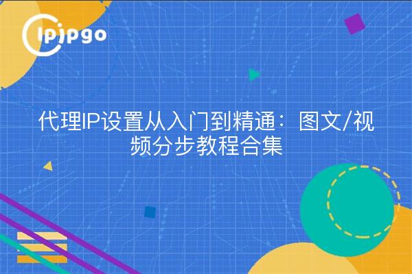 代理IP设置从入门到精通：图文/视频分步教程合集