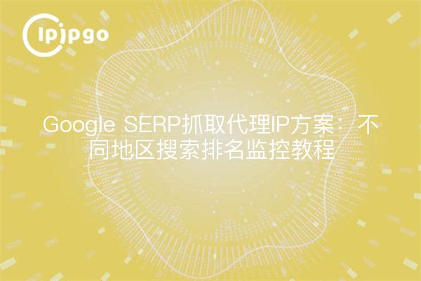 Google SERP抓取代理IP方案：不同地区搜索排名监控教程