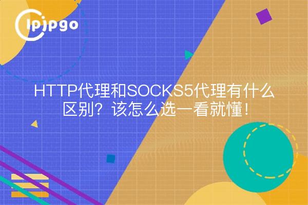HTTP代理和SOCKS5代理有什么区别？该怎么选一看就懂！