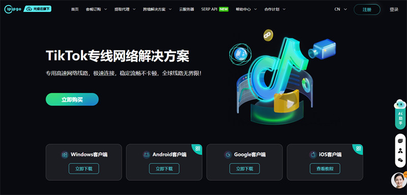IPIPGO-TikTok网络专线解决方案