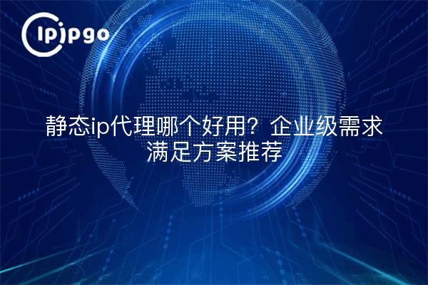 静态ip代理哪个好用？企业级需求满足方案推荐