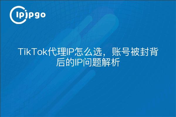TikTok代理IP怎么选，账号被封背后的IP问题解析