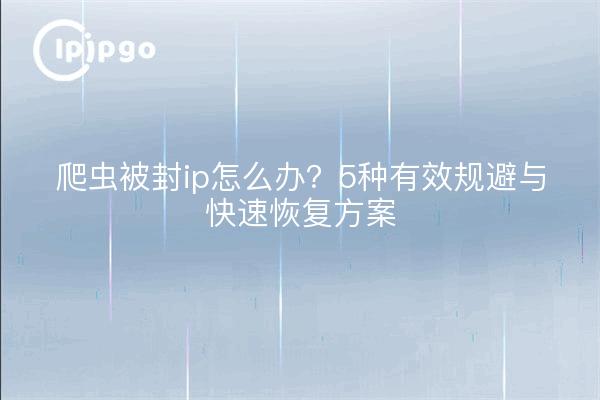 爬虫被封ip怎么办?5种有效规避与快速恢复方案
