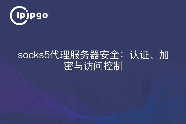 socks5代理服务器安全：认证、加密与访问控制