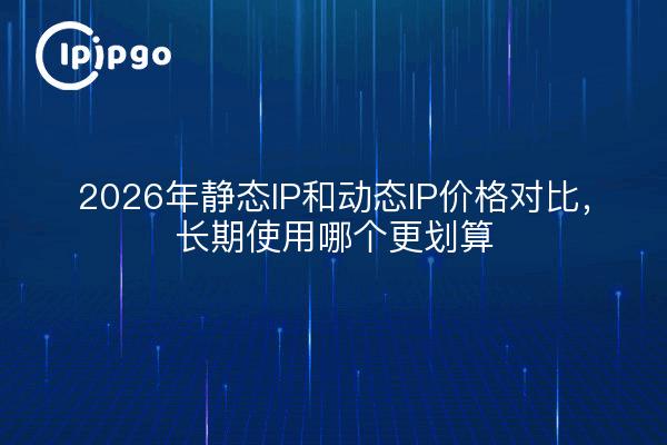 2026年静态IP和动态IP价格对比，长期使用哪个更划算