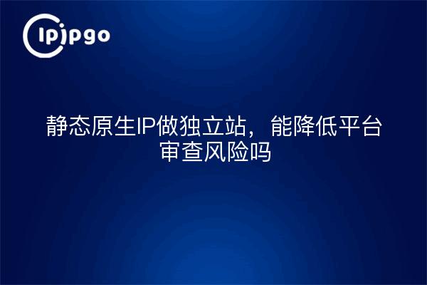 静态原生IP做独立站，能降低平台审查风险吗