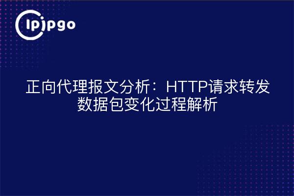 正向代理报文分析：HTTP请求转发数据包变化过程解析