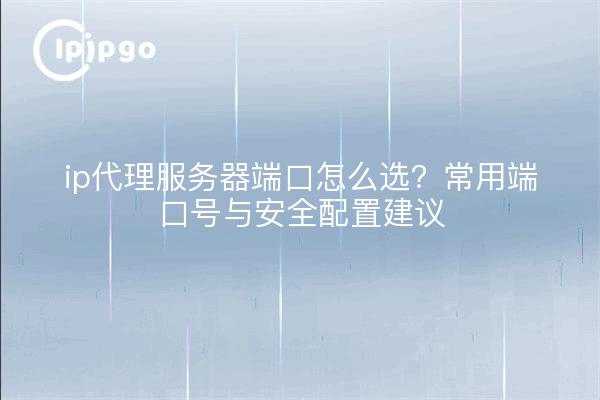 ip代理服务器端口怎么选？常用端口号与安全配置建议
